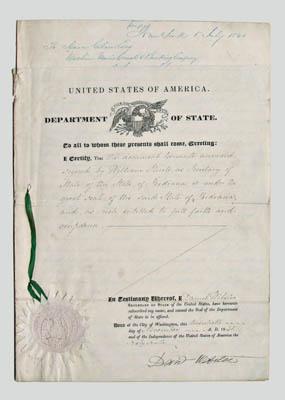Daniel Webster signed affidavit,