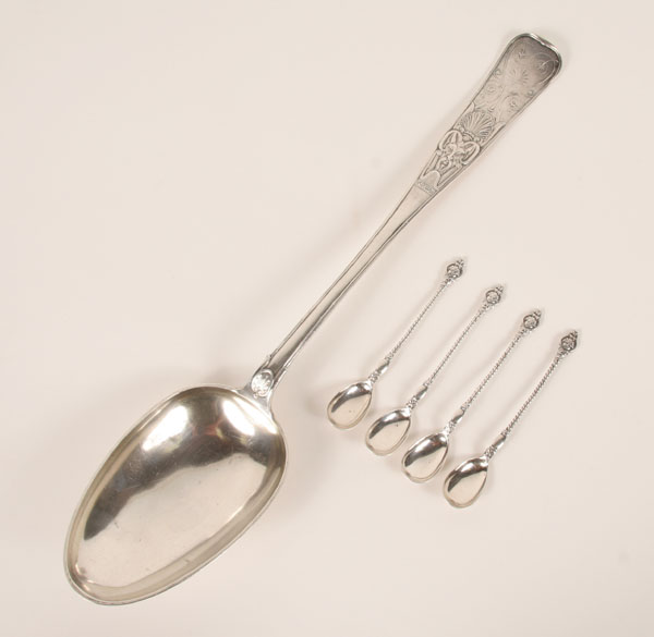 Danish 19th century ornate silver