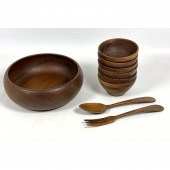 Danish 8 pc salad set. Wigger