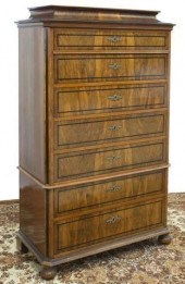 DANISH BIEDERMEIER FIGURED CHE