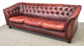 DANISH BUTTON-TUFTED OXBLOOD L
