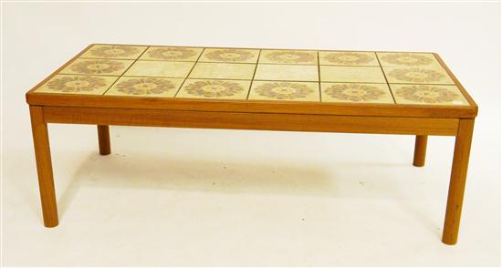 Danish coffee table with inlaid