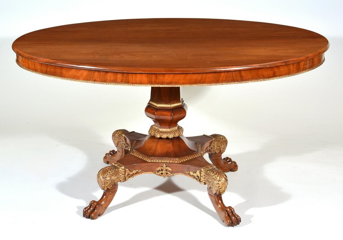 DANISH EMPIRE MAHOGANY OVAL