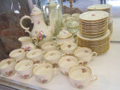 DANISH KPM TEA SET, TEAPOT, SU