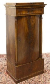 DANISH MAHOGANY BOWFRONT CABIN