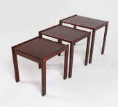DANISH MAHOGANY NESTING TABLES