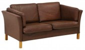 DANISH MID-CENTURY MODERN LEAT