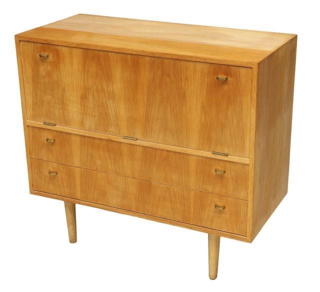 DANISH MID-CENTURY MODERN OAK BAR