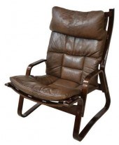 DANISH MODERN BENTWOOD LEATHER