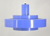 DANISH MODERN BLUE PAINTED MET
