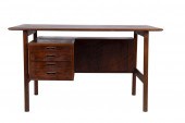 DANISH MODERN DESKstamped 'GCD