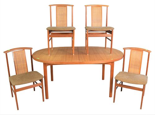 DANISH MODERN DINING SET, HAVING