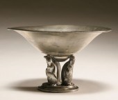 Danish Modern hammered pewter