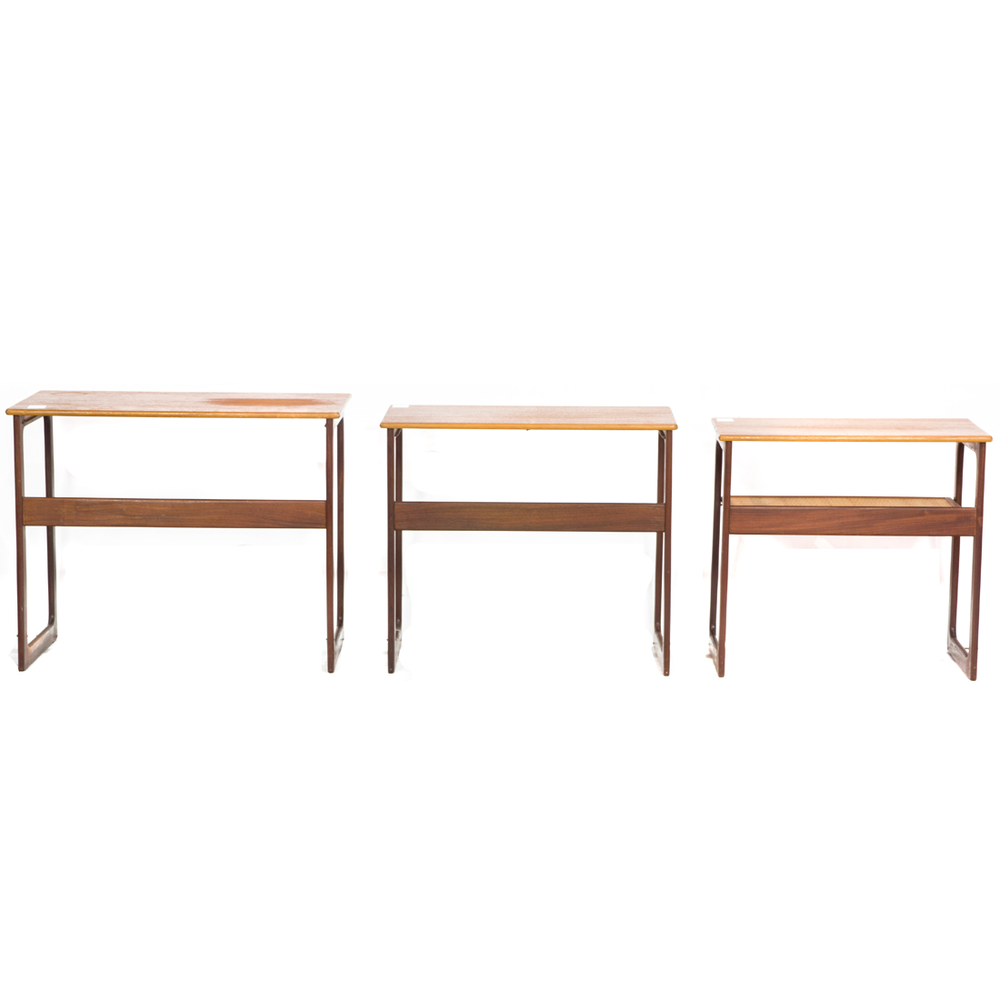 DANISH MODERN, NESTING TABLES