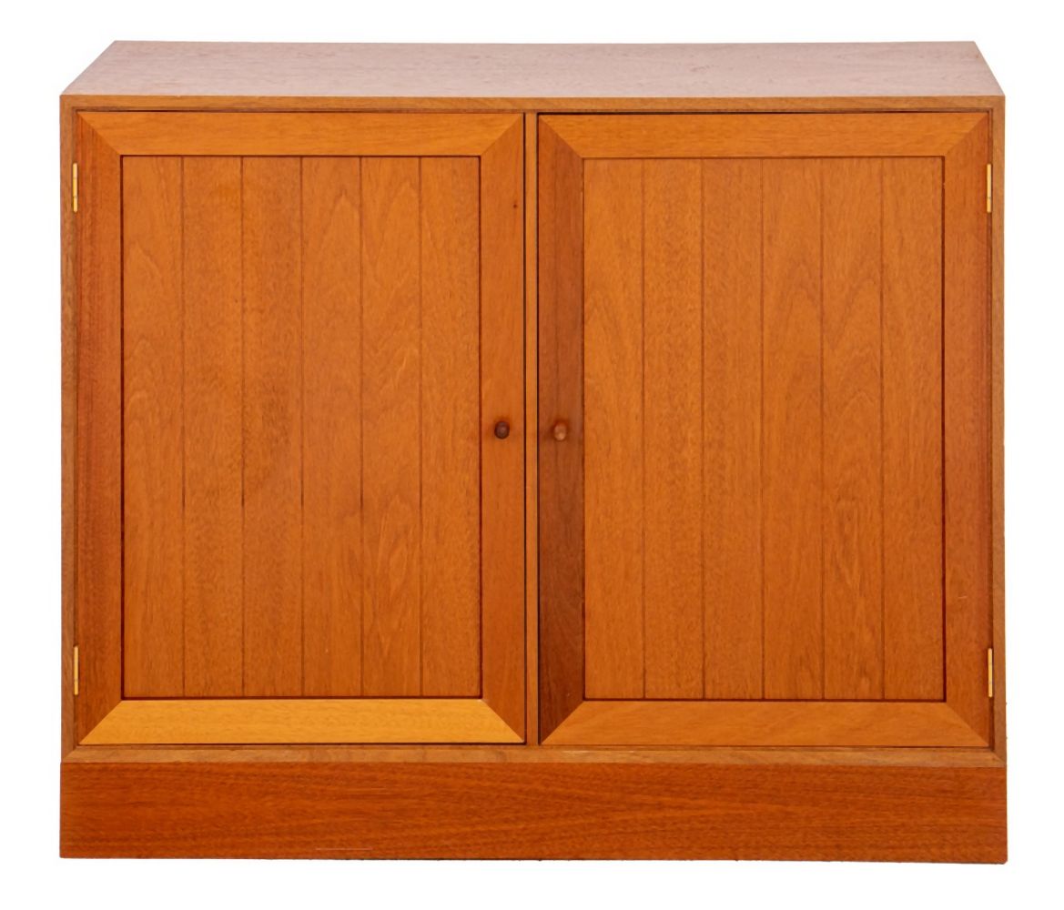 DANISH MODERN OAK 2 DOOR SILVER
