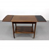 Danish Modern Rosewood Bar Car