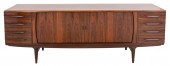 DANISH MODERN ROSEWOOD TAMBOUR