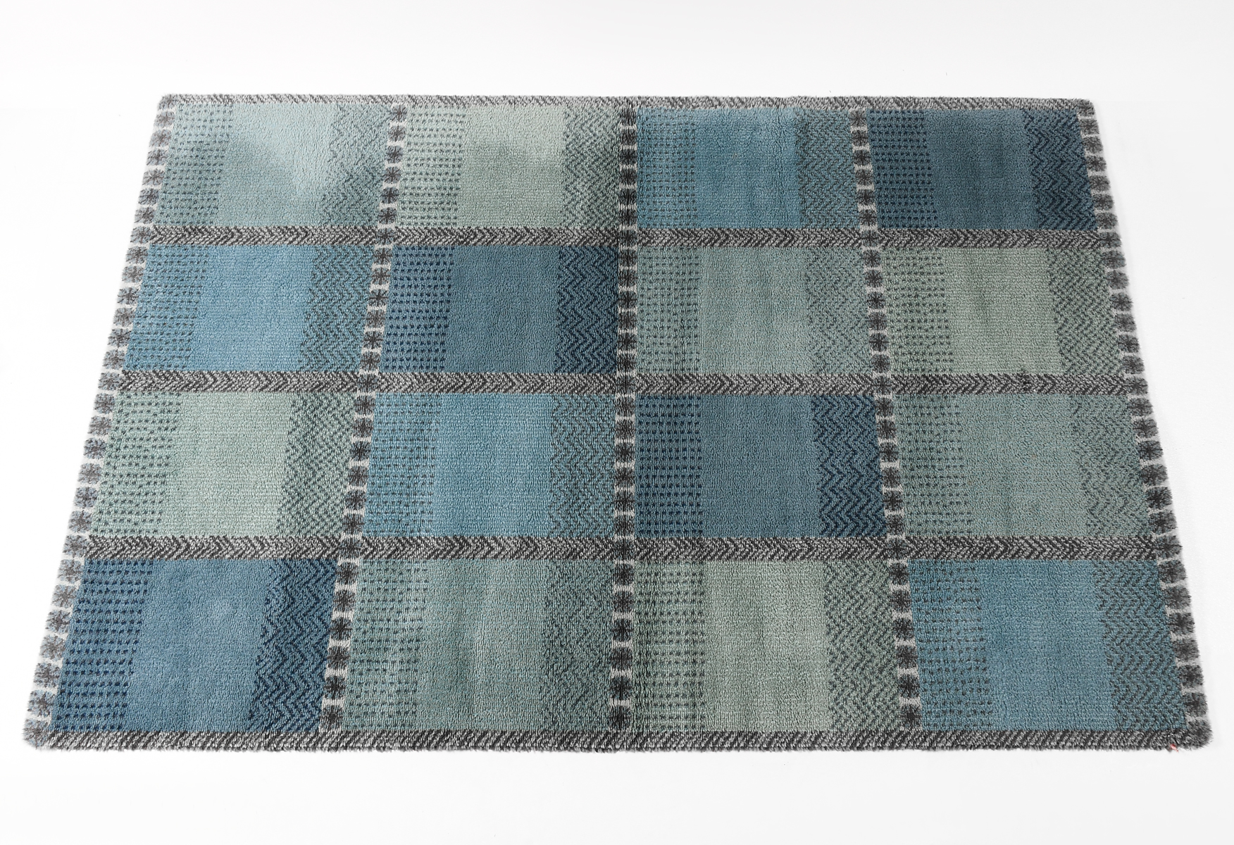 DANISH MODERN RYA RUG: Blue