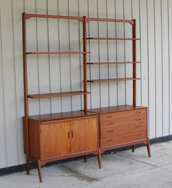 Danish modern shelving/storage wall