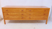 DANISH MODERN SIDEBOARD, DOUBL