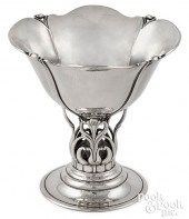 DANISH MODERN SILVER FOOTED BO