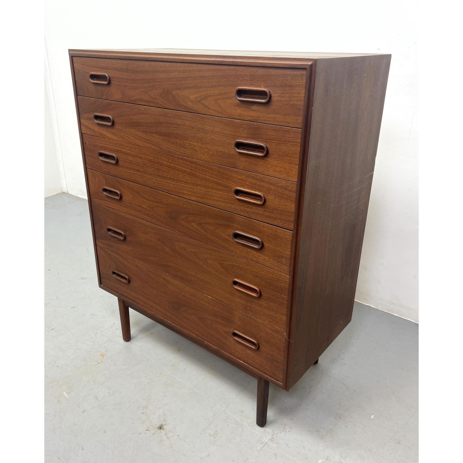 Danish Modern Teak 6 Drawer Tall