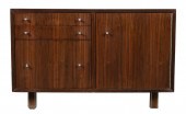 DANISH MODERN TEAK AND WHITE L