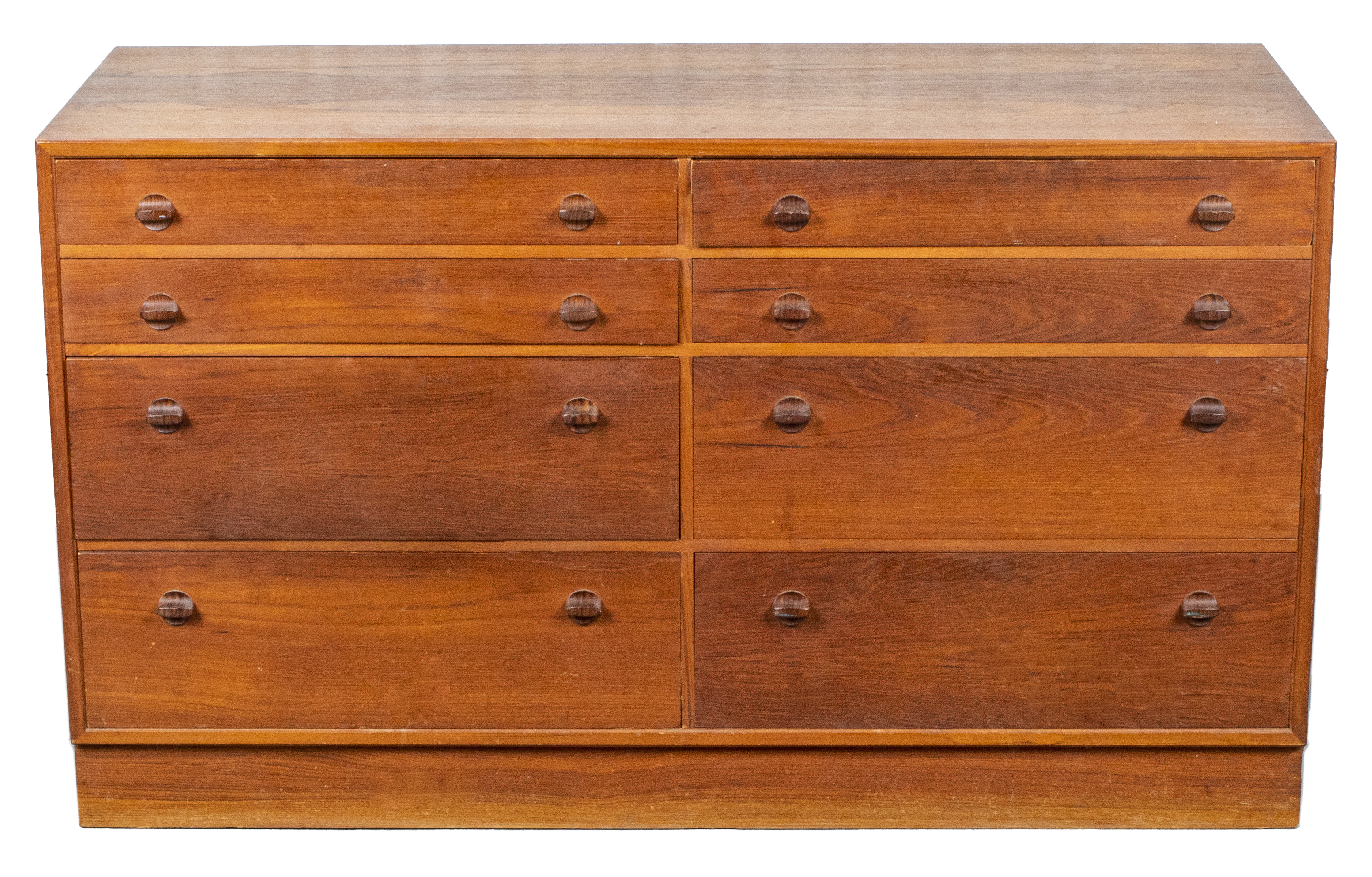 DANISH MODERN TEAK CHEST OF DRAWERS