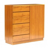 DANISH MODERN TEAK CHIFFEROBE