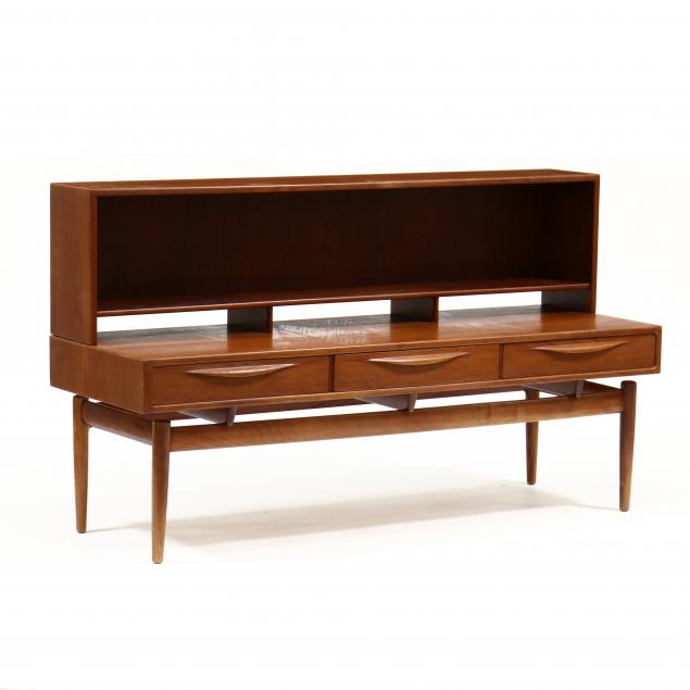 DANISH MODERN TEAK CONSOLE WITH