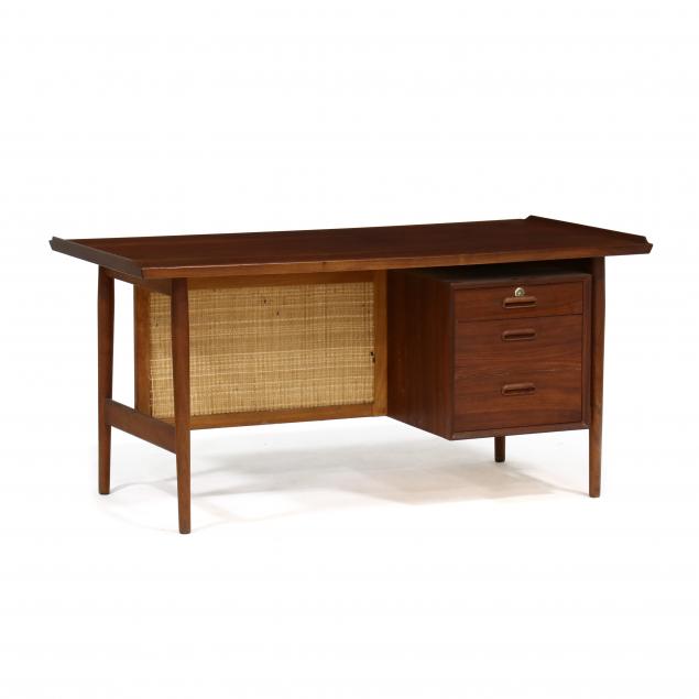 DANISH MODERN TEAK DESK 1960s, teak