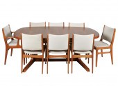 DANISH MODERN TEAK DINING TABL