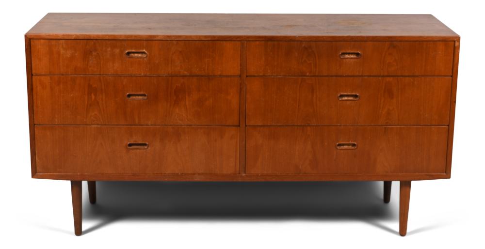 DANISH MODERN TEAK DRESSER,
