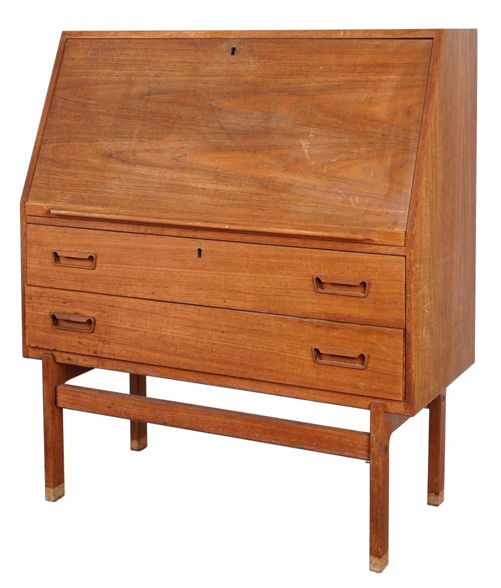 DANISH MODERN TEAK DROP FRONT