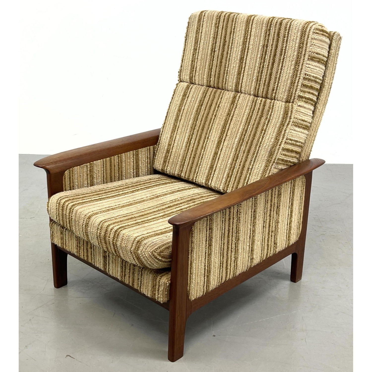 Danish Modern Teak High Back Lounge