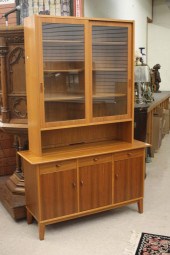 DANISH MODERN TEAK HUTCH, POUL