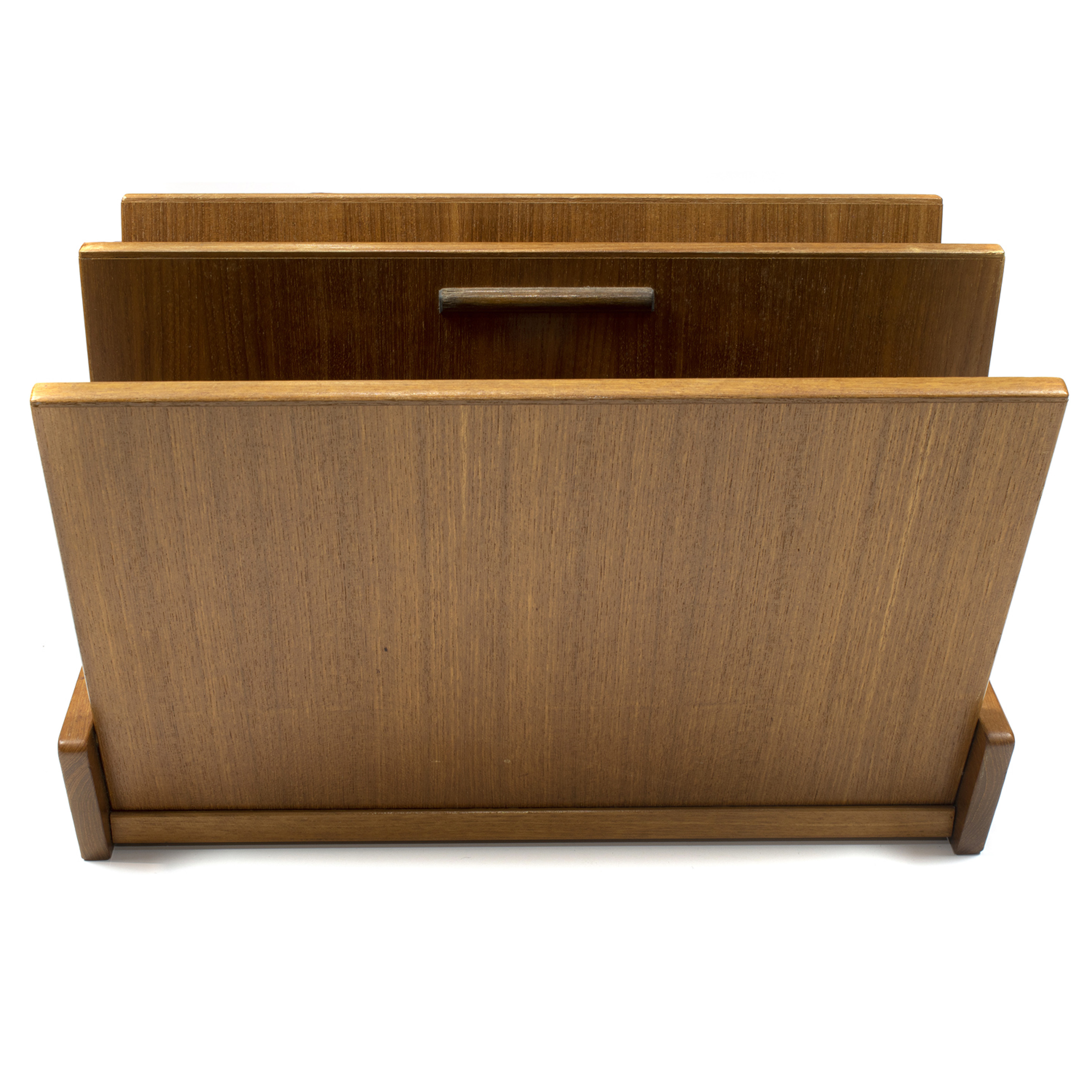 DANISH MODERN TEAK MAGAZINE RACK