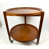 Danish Modern Teak Round Bar C