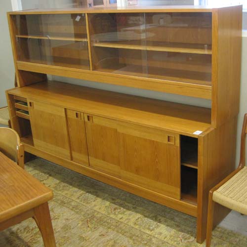DANISH MODERN TEAK SIDEBOARD in two