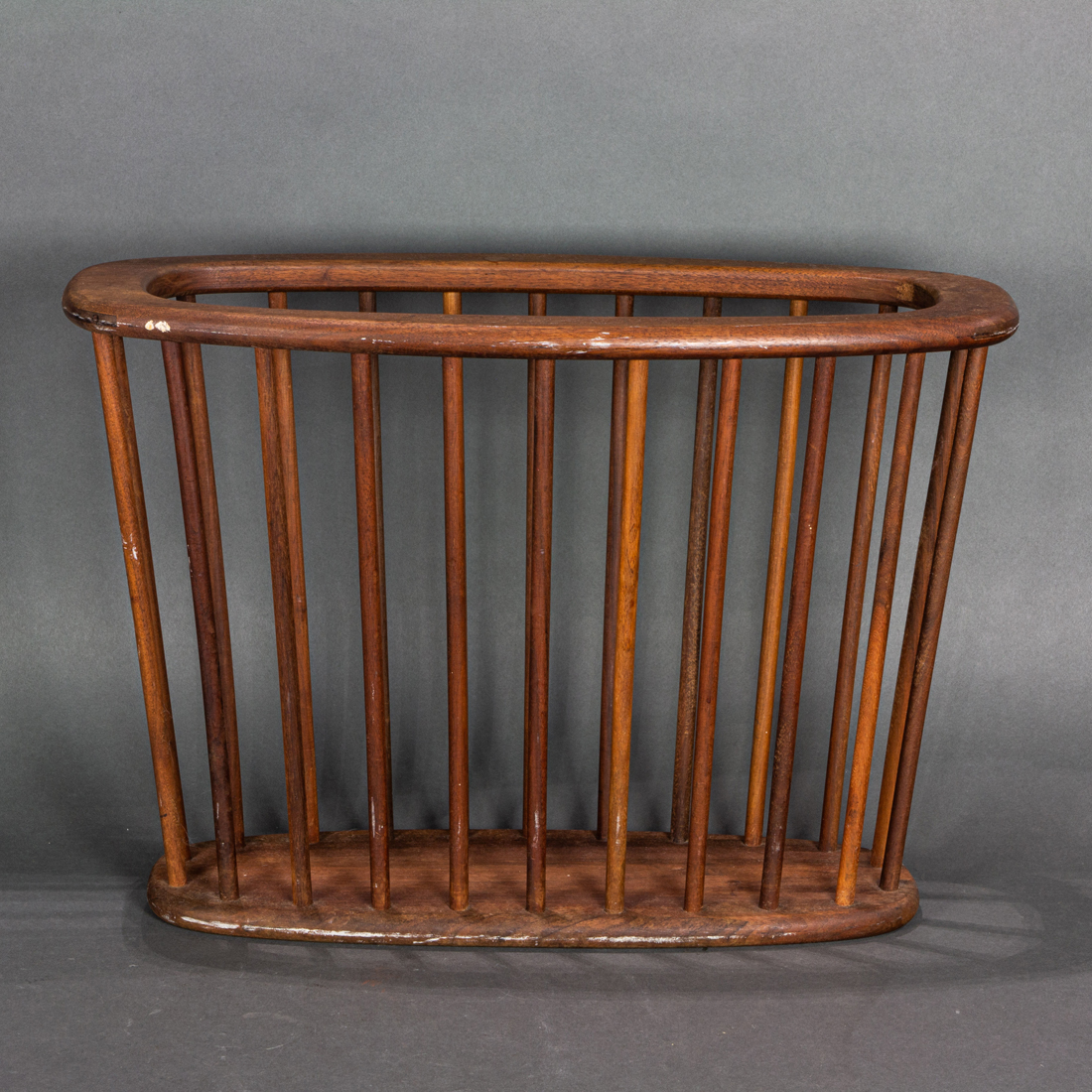 DANISH MODERN TEAK SPINDLE MAGAZINE