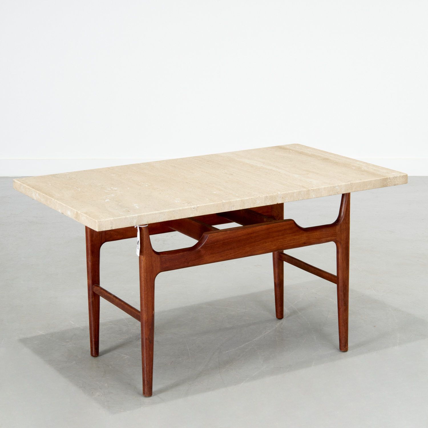DANISH MODERN TEAK & TRAVERTINE