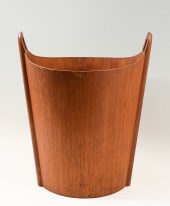 DANISH MODERN TEAK WASTEBASKET