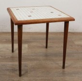 DANISH MODERN TILED SIDE TABLE