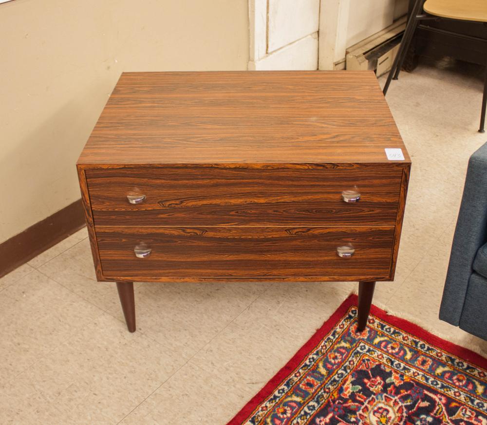 DANISH MODERN TWO-DRAWER END