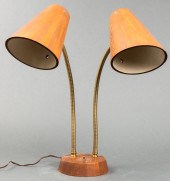 DANISH MODERN TWO-LIGHT DESK L