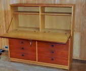 DANISH MODERN TWO PART WALNUT