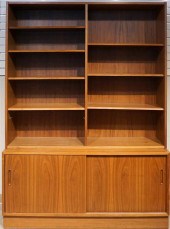 DANISH MODERN WALNUT OPEN SHEL