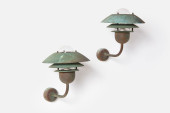 DANISH, OUTDOOR SCONCES (2)<br
