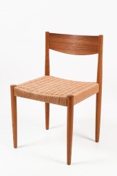 DANISH PAPERCORD SIDE CHAIR: P