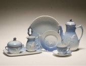 Danish porcelain dessert set,